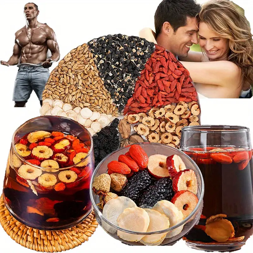 Kidney Support Herbal Tea for Men – Ginseng, Goji & Red Date Blend | Energy Enhancer | Unique Gift for Him
