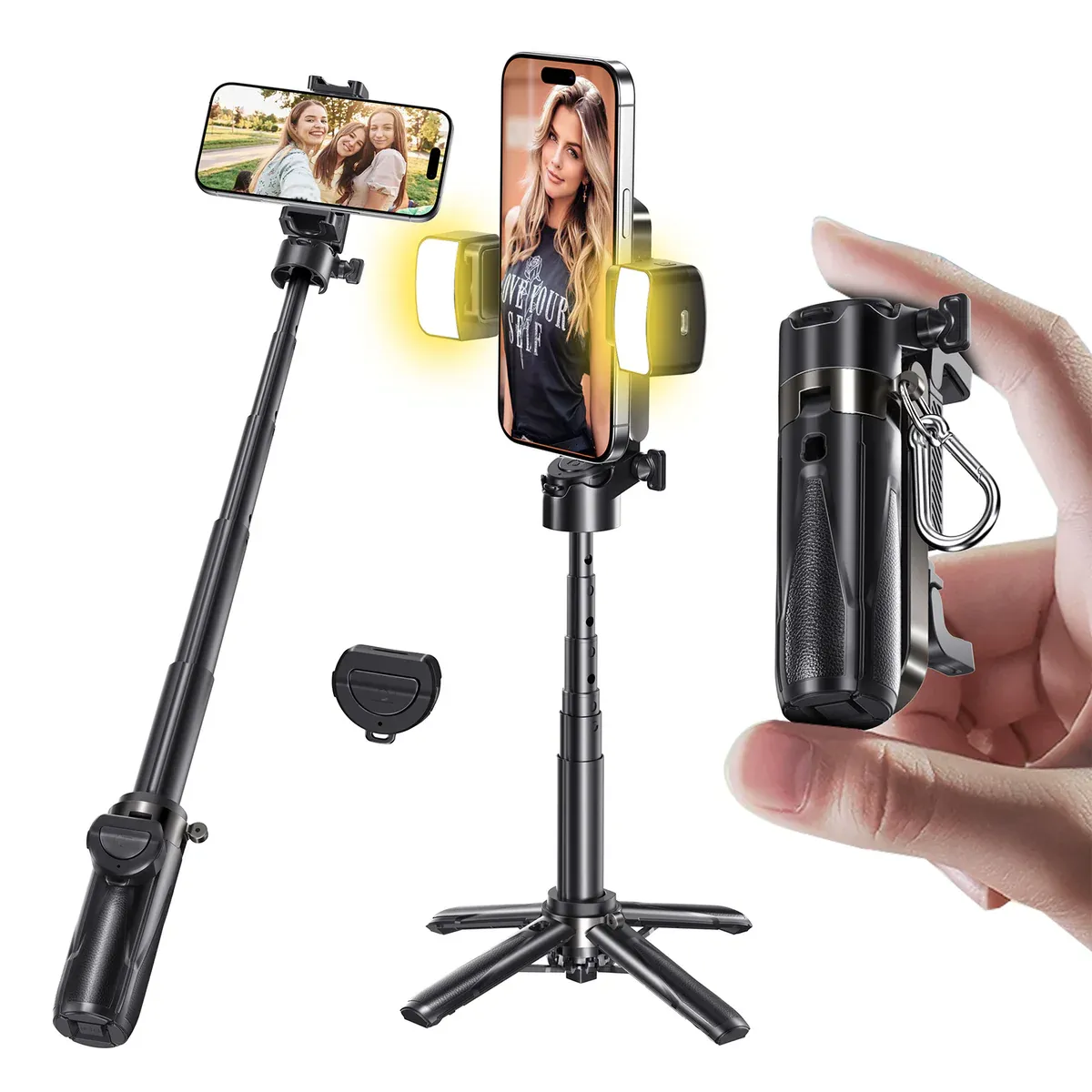 Portable multifunctional selfie stick📲📸📽
