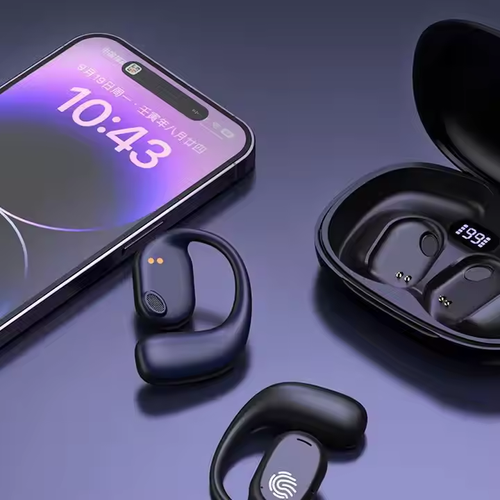 Frete grátis itens LED display touch control bluetooths fones de ouvido sem fio headset T280 esportes aberto earhook earbuds earphones