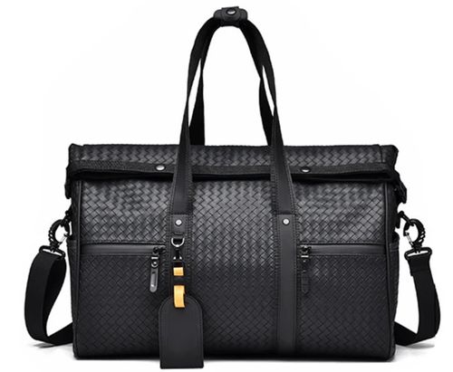 Mochila de viagem para academia masculina de grande capacidade. Cobertura simples, bagagem de mão, compatível com notebook, separação entre úmido e seco, mochila esportiva à prova d'água feita de PU.