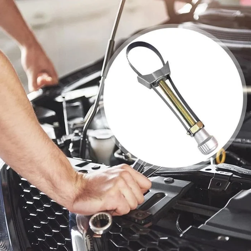 1. Adjustable Oil Filter Wrench, Heavy Duty Steel Band Strap Wrench for Car Motorcycle Oil Filter Removal 2.