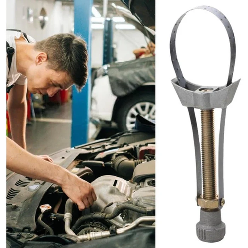 1. Adjustable Oil Filter Wrench, Heavy Duty Steel Band Strap Wrench for Car Motorcycle Oil Filter Removal 2.