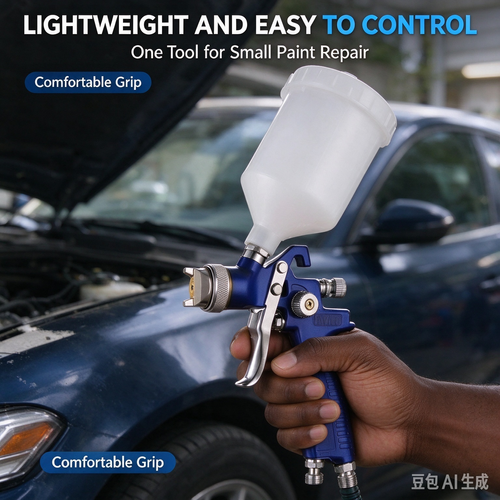 Mini Electric Spray Paint Gun, Handheld HVLP Sprayer for Furniture and DIY Projects