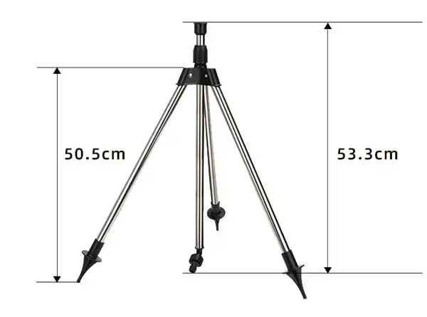🔥💯Stainless Steel Rotary Irrigation Tripod Telescopic Support Sprinkler👇
