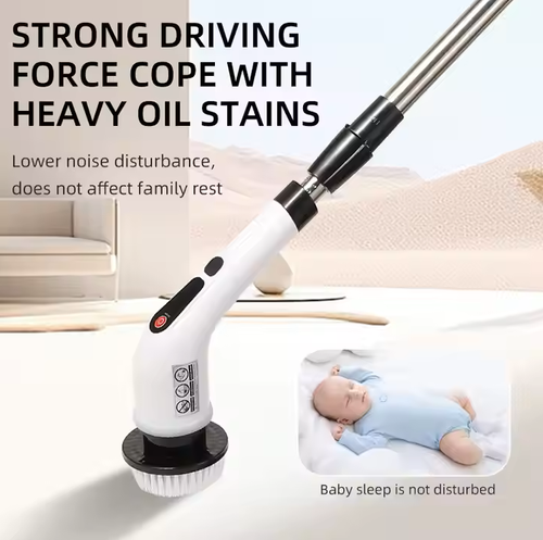 Electric rotating washing machine multi-functional cordless cleaning brush,