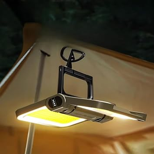 Foldable solar lamps are suitable for camping, setting up stalls, night fishing and outdoor lighting