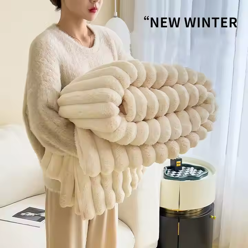 Class A rabbit wool plush blanket