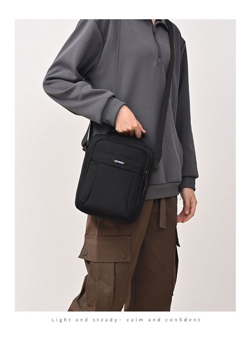 minimalist crossbody bag with multiple compartments