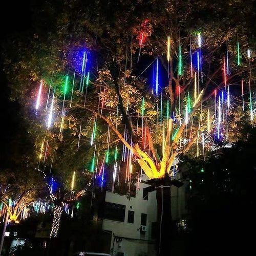 Meteor shower tree lights