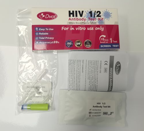 DVOT HIV 1,2 Antibody Test Kit for Home Blood Self-Testing