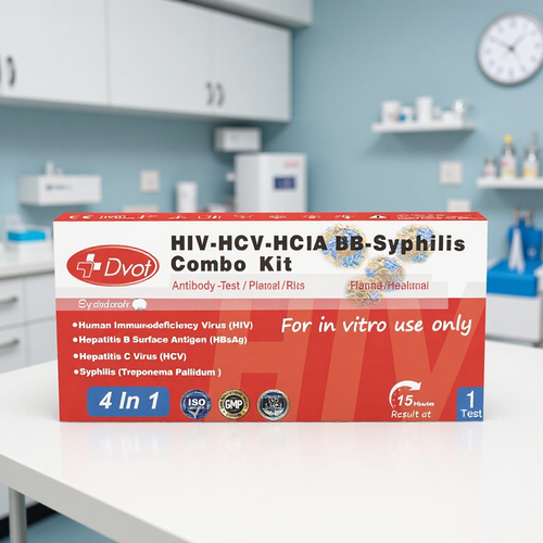 DVOT Four-in-One Card HIV,AIDS,Syphilis, Hepatitis B and Hepatitis C Antigen Test Strip