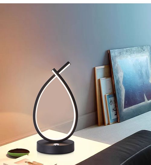 💡 Unique Line-Design Bedside Lamp - Modern Minimalist Decor Light for Cozy Bedroom Vibes! ✨