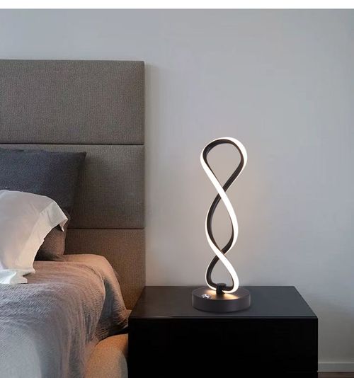 💡 Infinity Shape Bedside Lamp - Modern Abstract Decor Light for Cozy Bedroom Vibes! ✨