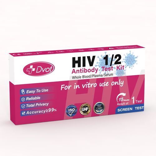 DVOT HIV 1,2 Antibody Test Kit for Home Blood Self-Testing