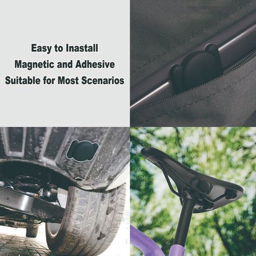 **GPS Tracker for Car,Mini Trackers Device with Weatherproof Magnetic Case-No Monthly Fee-Best Hidden GPS Trackers,Anti-lost Device,Works with Apple Find My (iOS Only)