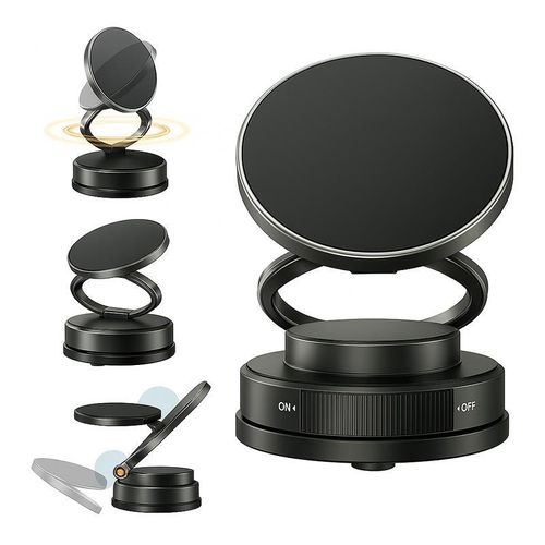 Adjustable 360-Degree Phone Stand-HandsFree Mount Magnetic Phone Stand, Fordable andRetractable, Magnetic Car Phone Holder, ideal forCar or Gym or Mirror or Shower and Smooth Surface,.CarAccessories Fit for iPhone 16 Pro Max 15