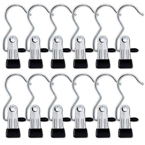 10-50 Counts Anti-Rust Clip Clothespins, Ultimate Lightweight Hanging Travel Hanger Organizer for Home & More, Space-Saving Magic Hat & Pants Storage Rack with Laundry Hooks