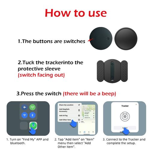 **GPS Tracker for Car,Mini Trackers Device with Weatherproof Magnetic Case-No Monthly Fee-Best Hidden GPS Trackers,Anti-lost Device,Works with Apple Find My (iOS Only)