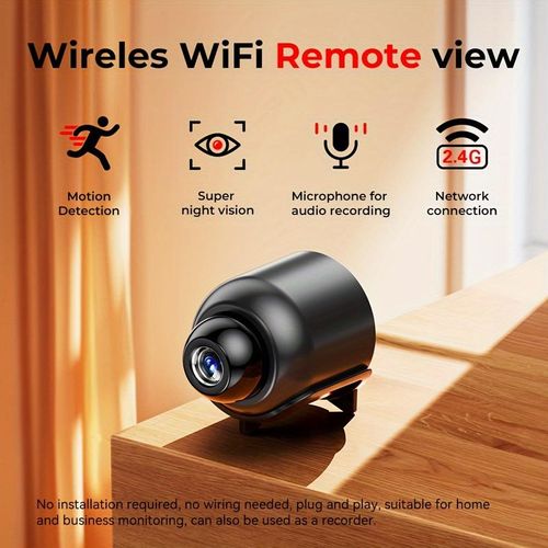 1pc X5  Wireless Security Camera, 720p Indoor Home Surveillance, USB Powered, Wi-Fi Enabled, App Control, Motion Detection, Night Vision, Live Streaming, Loop Recording, Portable Baby or Pet or Babysitter Monitor