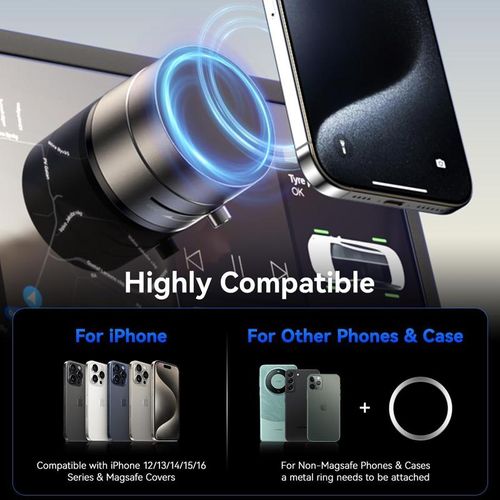 ......Ultra Magnetic Phone Holders for Your Car, Foldable Car Phone Holder Mount for Dashboard, Magnetic Car Mount for iPhone All Cell Phones, Black