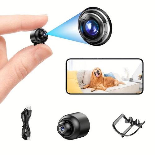 1pc X5  Wireless Security Camera, 720p Indoor Home Surveillance, USB Powered, Wi-Fi Enabled, App Control, Motion Detection, Night Vision, Live Streaming, Loop Recording, Portable Baby or Pet or Babysitter Monitor