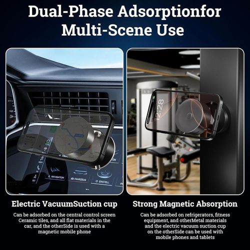 ......Ultra Magnetic Phone Holders for Your Car, Foldable Car Phone Holder Mount for Dashboard, Magnetic Car Mount for iPhone All Cell Phones, Black