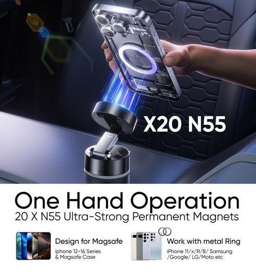 ****Nothing Vacuum Magnetic Phone Stand. Foldable And Retractable, Strongmagnet, Portable, Multi-Scene Useeasy To Use, Zero Bubbles, Your Screenstays Spotless magnet phone mount holder