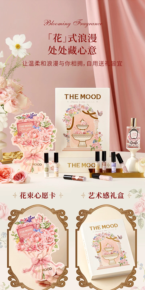 未知氣味繁花入懷香水禮盒套裝送閨蜜生日禮物女生創意實用高級感
