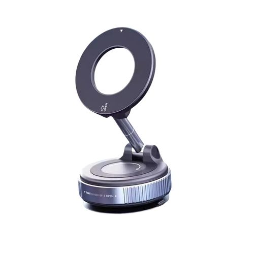 Mini Portable Car Phone Holder, Vacuum Suction Mount, 360° Rotating , Universal Fit for MagSafe Cases