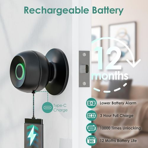Household Smart Fingerprint Door Lock