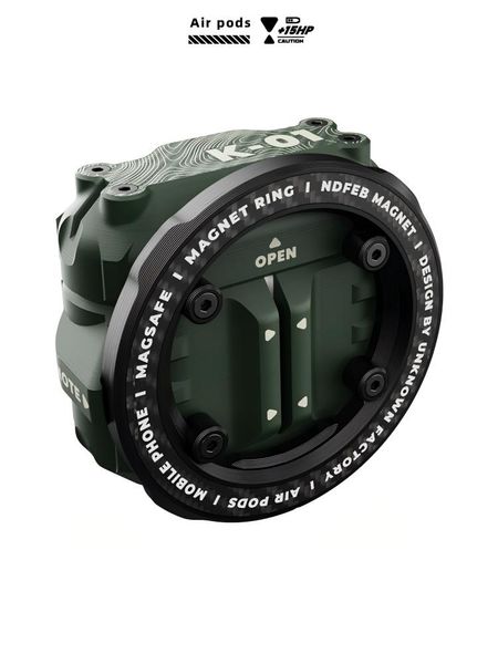 XASE CASE 「MagnetRing Stand」The Ultimate 2-in-1 Magnetic AirPods Shell: PEGT Anti-Yellowing Cover with Built-in Phone Stand & NDFEB Strong Magnet | Anti-Lost & Wireless Charging