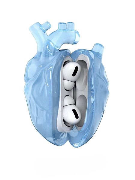 XASE CASE ® × APPLE - Introducing the Heart Series Transparent Blue