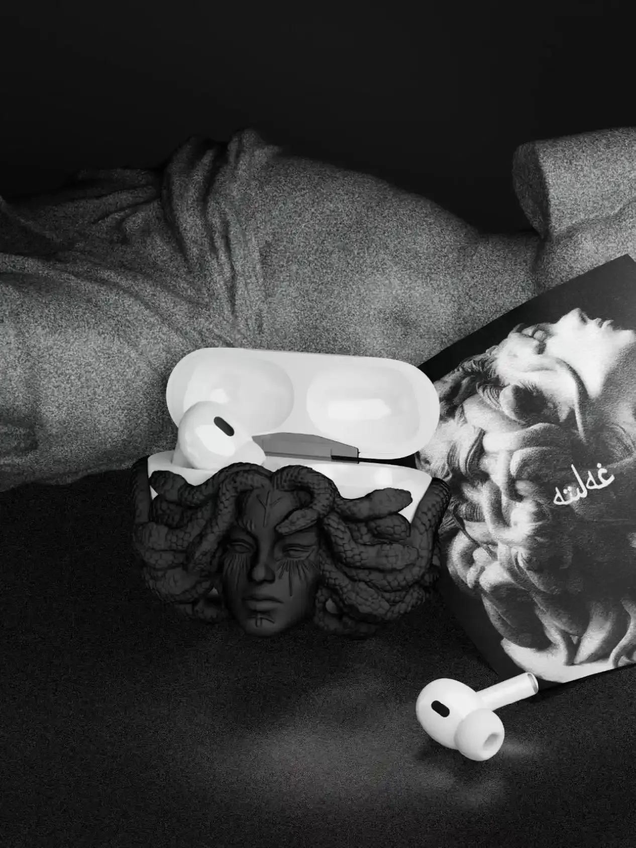 XaseCase Medusa's Stare AirPods Case | Petrification-Resistant Armor with 3D Serpentine Tactix