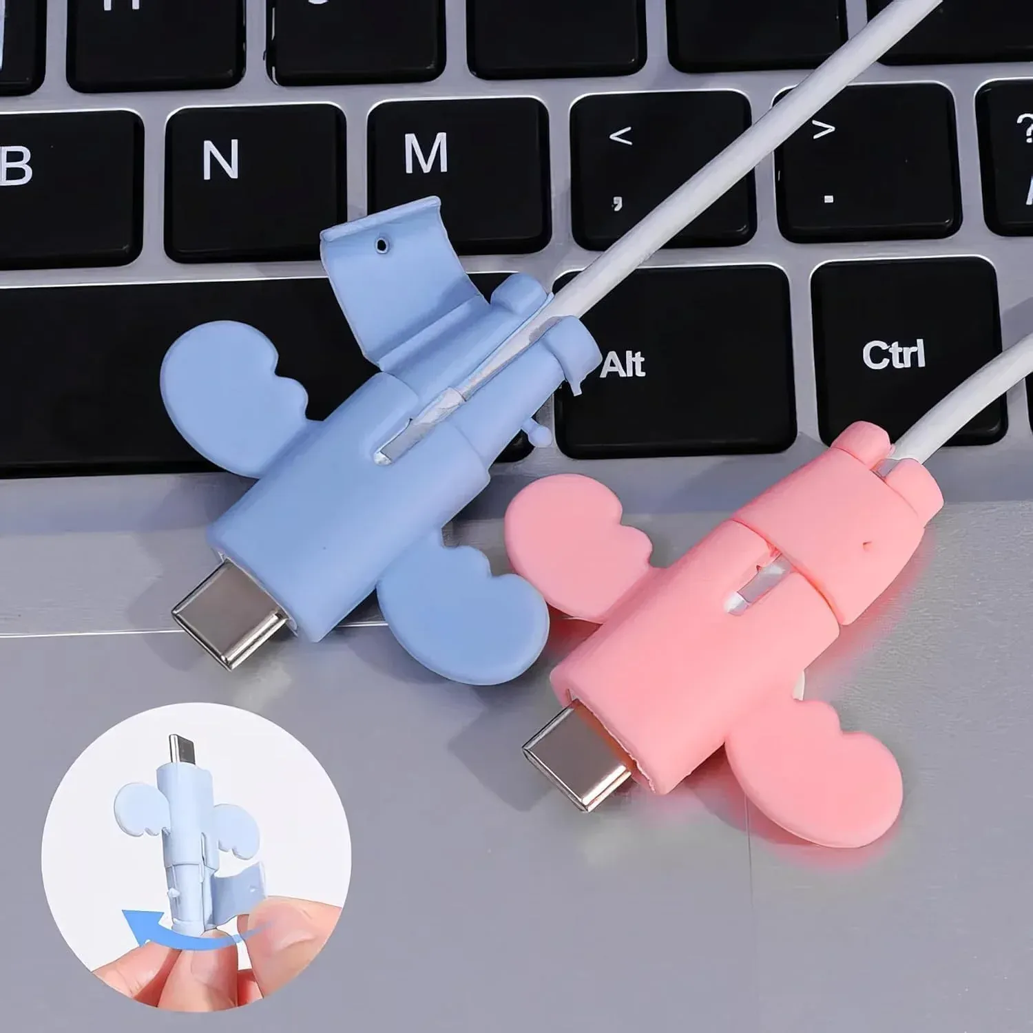 Safe - Wing Flex Cable Protector - Charging Cables | Head Phone Cables  Pack of 5