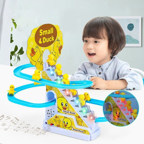 Small Duck Electric Climbing Stairs & Slide Toy