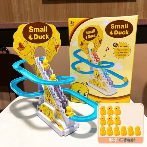 Small Duck Electric Climbing Stairs & Slide Toy