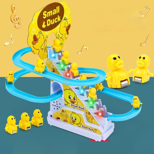 Small Duck Electric Climbing Stairs & Slide Toy