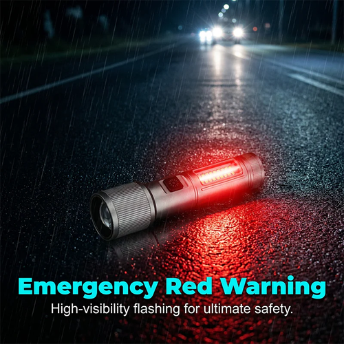 Multifunctional Zoomable LED Flashlight