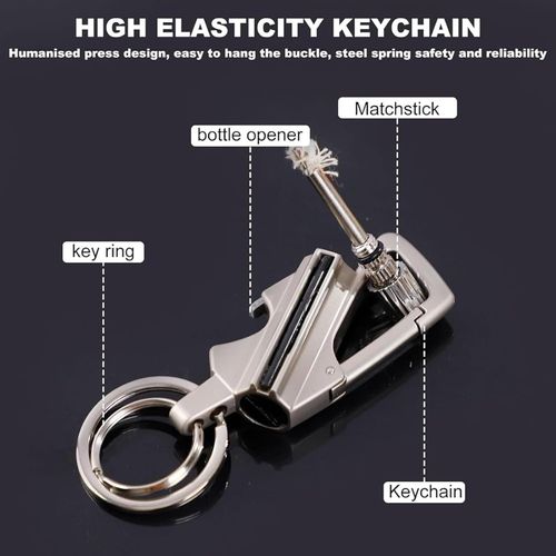 3-in-1 Permanent Match, Keychain & Bottle Opener