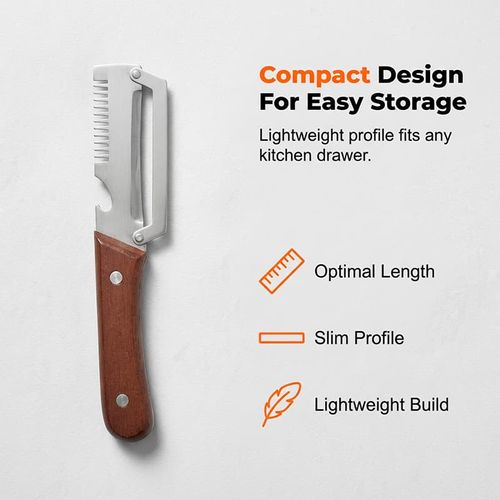 Stainless Steel-Natural Non-slip Wooden Handle Knife (BUY 1 GET 1 FREE)