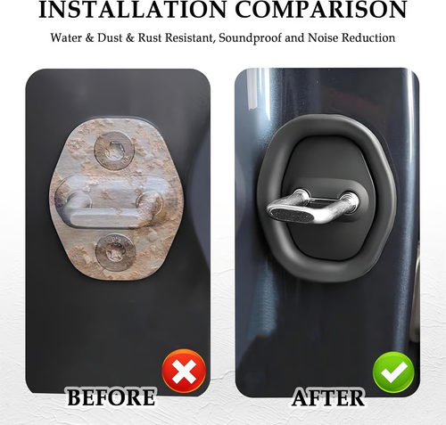 Car Door Lock Silicone Protective Pad