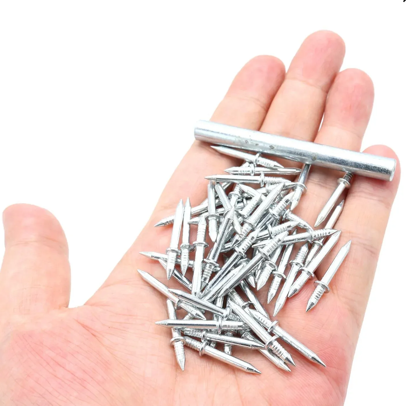 Double-sided traceless nail