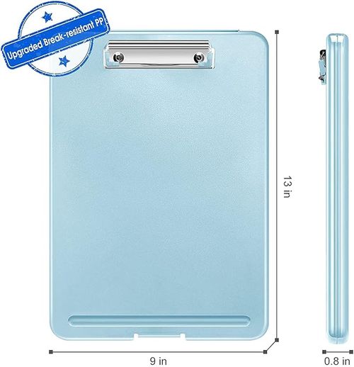A4 Clip Pad Clipboard with Storage Case for Paper and Document Storage