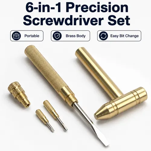 😊⏳Time-Limited Special⏰6 in 1 Mini Hammer and Screwdriver Hand Tools Set