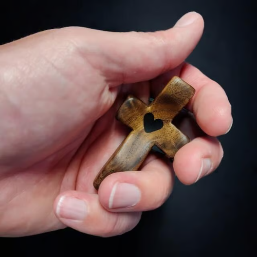 🔥✝️Handmade Wooden Cross My Heart