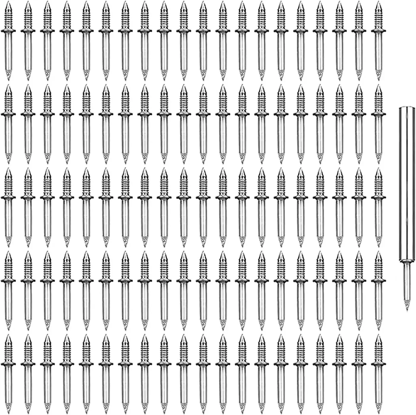 Double-sided traceless nail