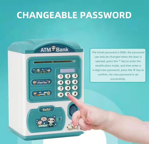 Electronic Money Coin Banks with Password & Fingerprint Protection 17