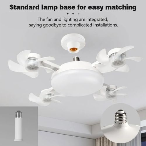 Ceiling Fan Light Creative Drone Shaped LED Fan Lights Remote Control Dimming Silent Living Room Bedroom Home Elec