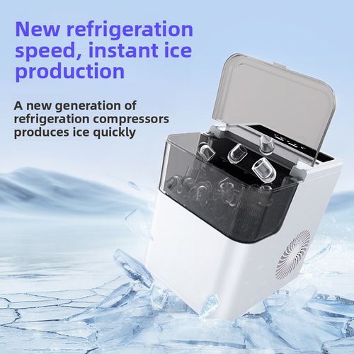Compact Electric Ice Maker Portable Quiet for Home Bar Office