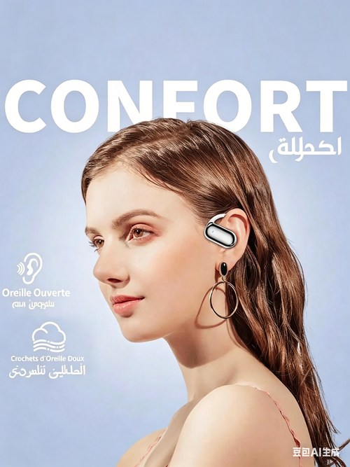 Écouteurs de sport sans fil à dos ouvert